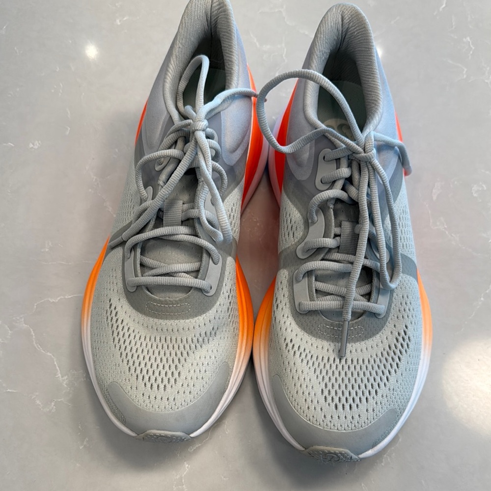Lululemon Gray and Orange Women’s Athletic Sneakers
